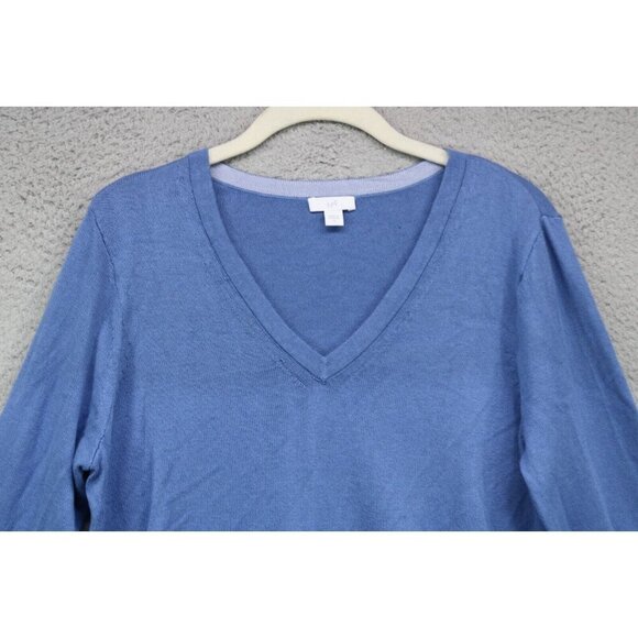 J.Jill V-Neck Long Sleeve Sweater-Size Small-Soft - Picture 4 of 10